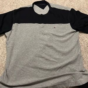 Black and gray Tommy Hilfiger shirt